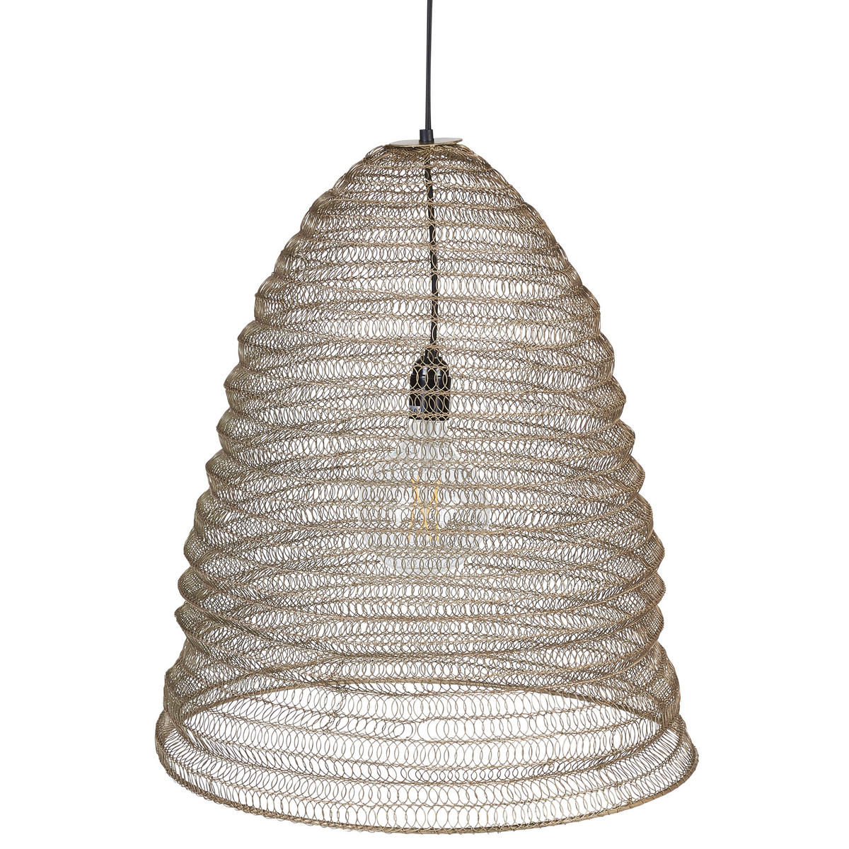 HÄNGELEUCHTE Palar 50/50/190 cm - Messingfarben, Metall (50/50/190cm) - Beliani