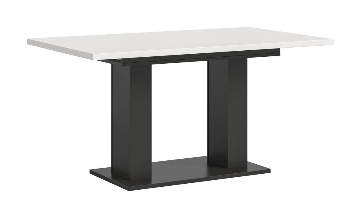 ESSTISCH MOTION (B/H/T: ca. 150/76/90 cm) in grau/weiß - Grau, Holzwerkstoff (90/150/76cm)