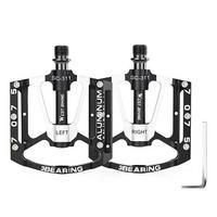 FAHRRADPEDALE Aluminium Schwarz 120 mm - Schwarz, Metall (10/1.7/12cm)