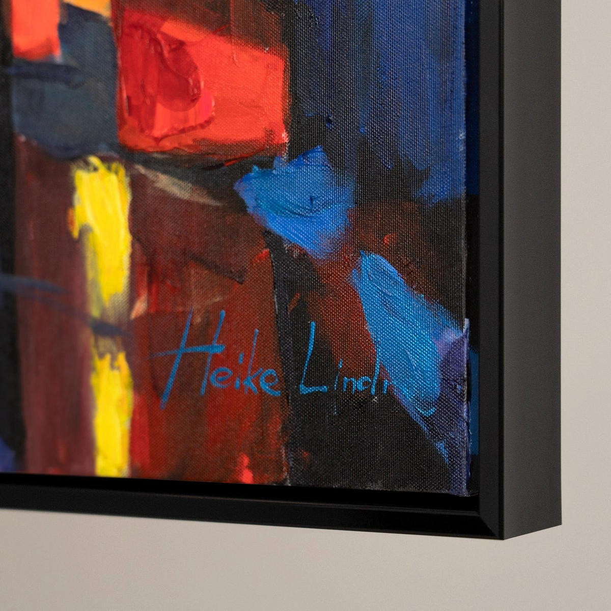 GEMÄLDE Straßen von Paris Schattenfugenrahmen Schwarz 120x80 cm - Schwarz, Holz (120/80cm) - YS-art gallery