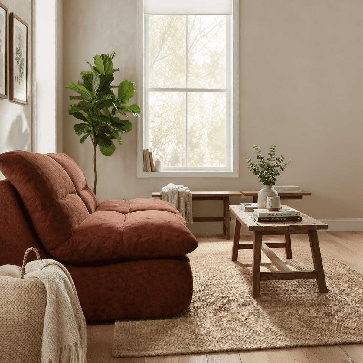 SOFA Nuvia Doppel 2-Sitzer - Schokolade - Braun, Textil (160/73/100cm) - COCO Living