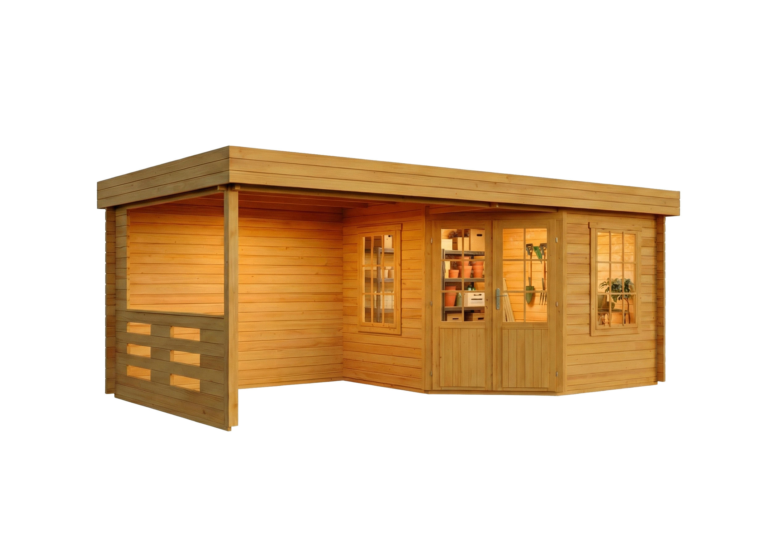 Alpholz Gartenhaus Pinien 598x236x322 cm
