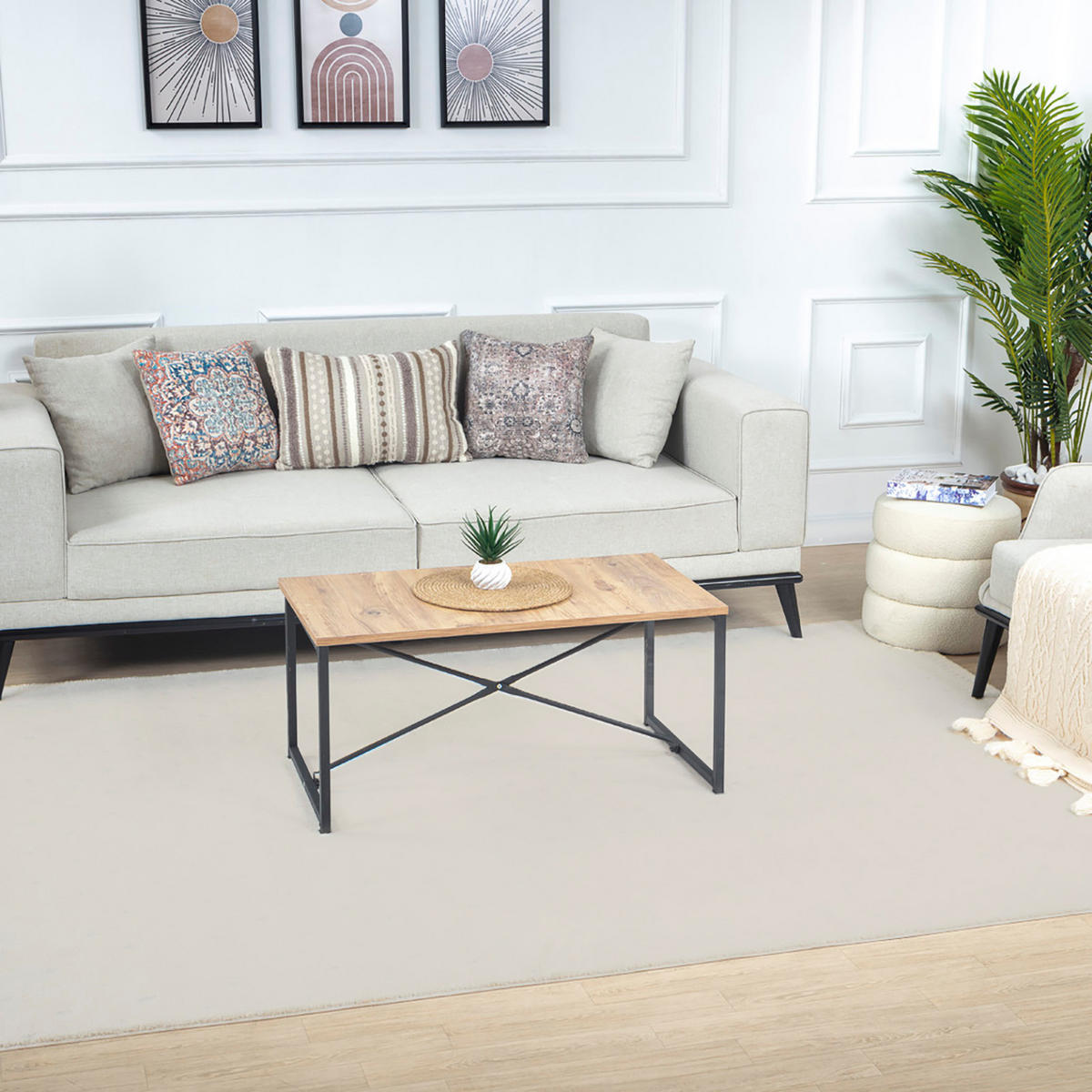 KURZFLORTEPPICH 200/275 cm Weiß - Weiß, Naturmaterialien/Textil (200/275cm) - LIVABLISS
