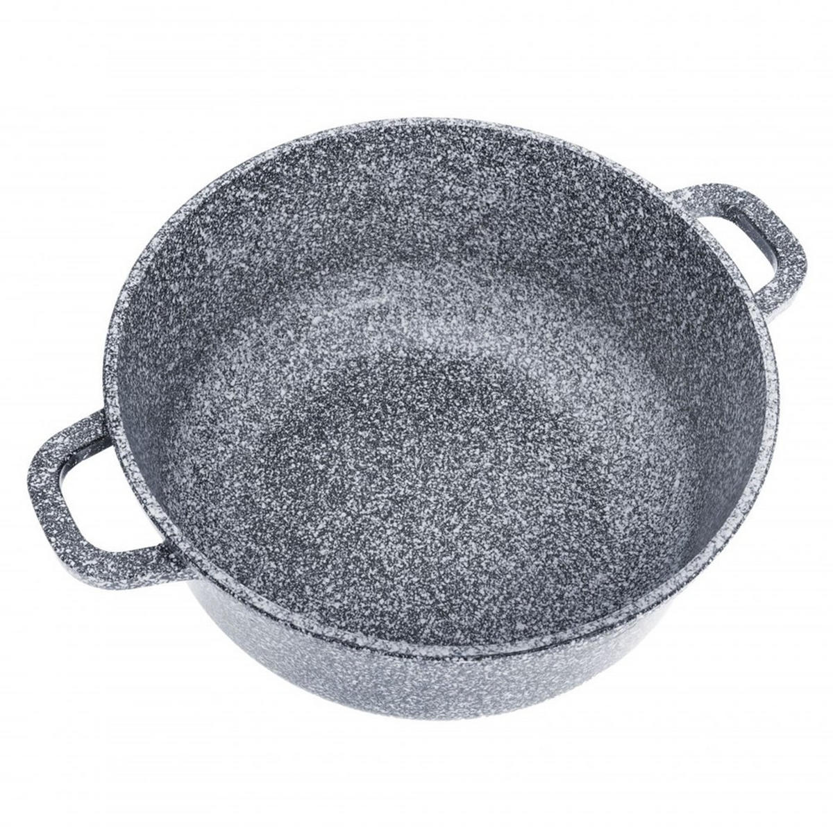 TOPF Grau 26/26/12 cm KB7523 - Grau, Metall (26cm) - Klausberg 