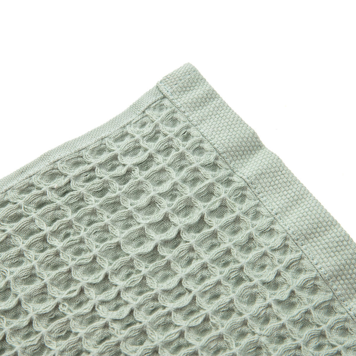 BADETUCH Vaffel Pistazie 50/90 cm - Grün, Textil (50/90cm) - Homla