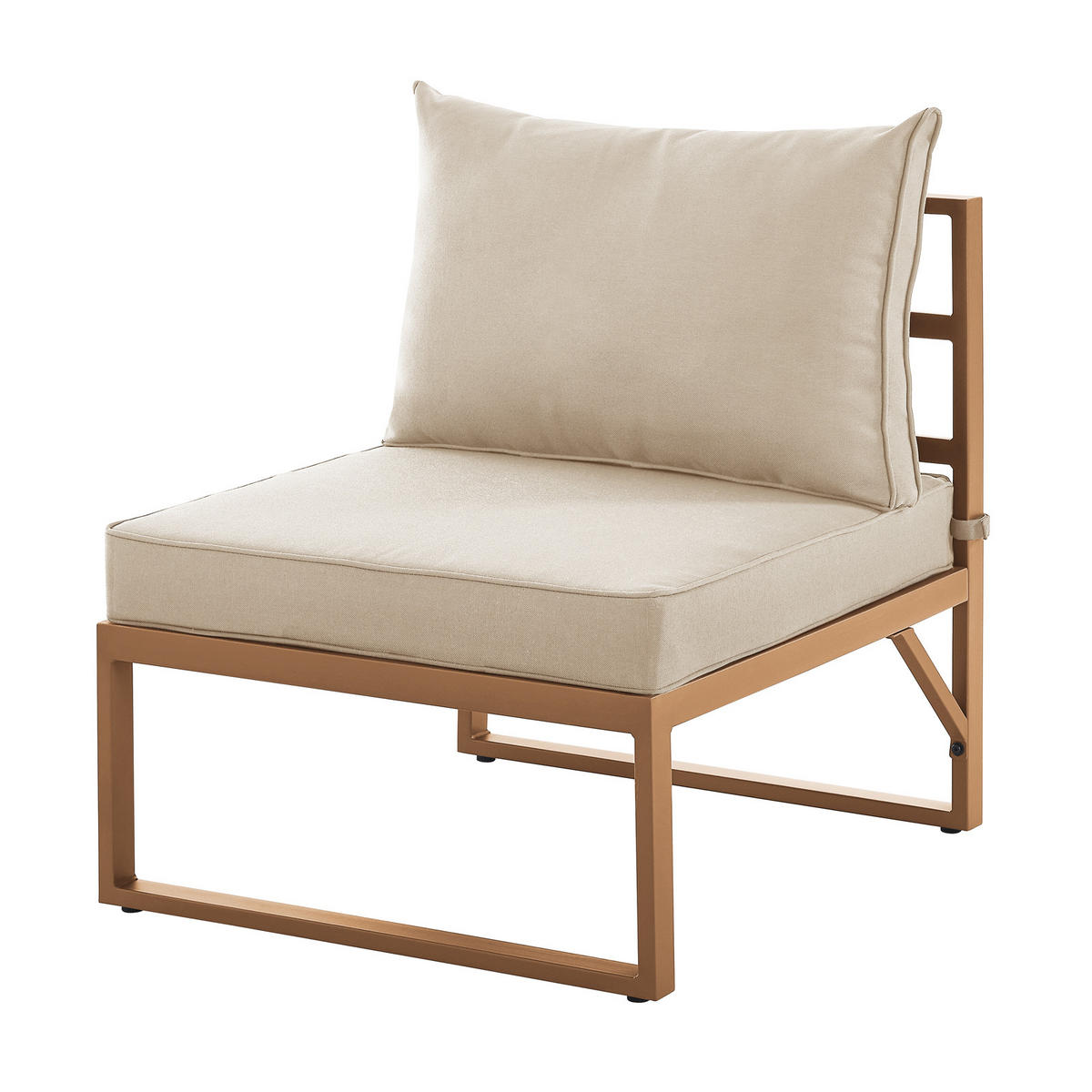 GARTENLOUNGE Maui Beige - Beige/Creme, Metall - SVITA