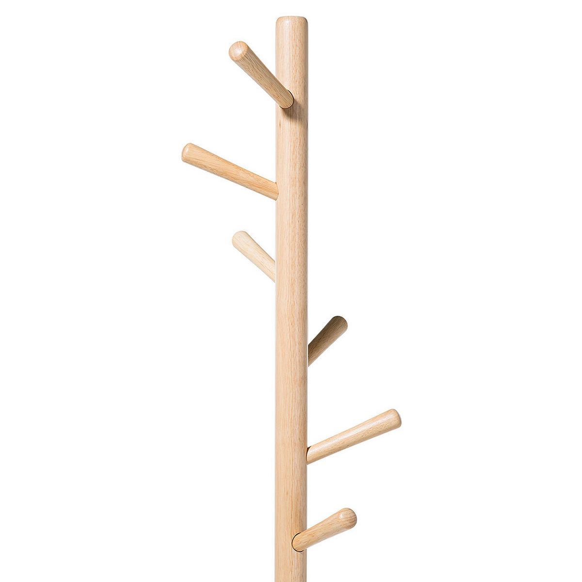 KLEIDERSTÄNDER Kiefernholz/Metall hellbraun/weiß 170 cm Aubum - Hellbraun/Weiß, Holz (29/170/29cm) - Beliani