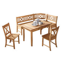 ECKBANKGRUPPE im modernen Landhausstil Damalis Massivholz Wildeiche - Wildeiche, Holz (179/1/139cm) - 58aufmkessel