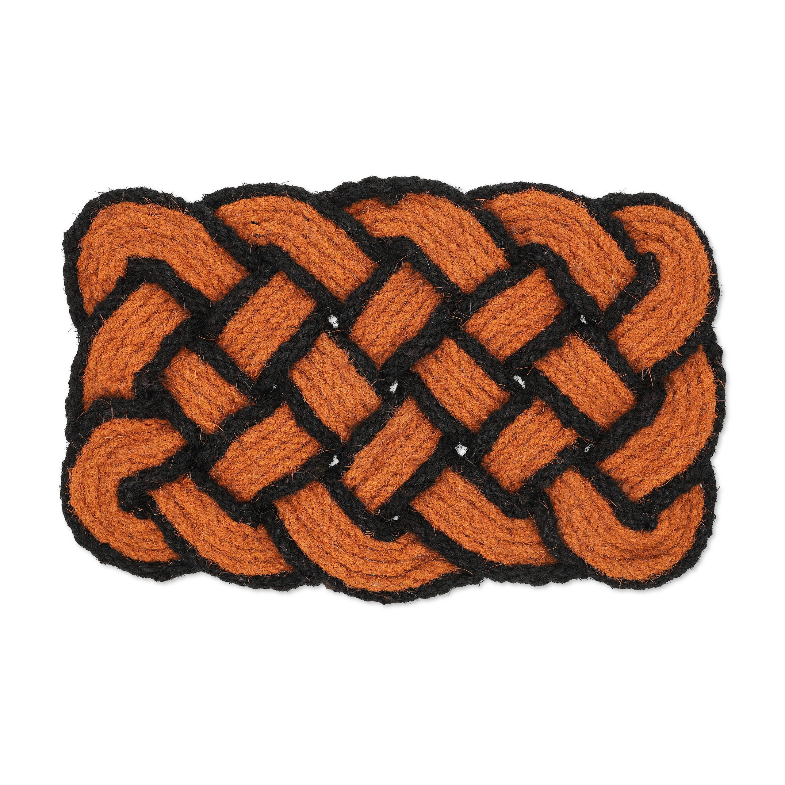 FUSSMATTE Kokos - Orange, Textil (75/45cm) - Relaxdays