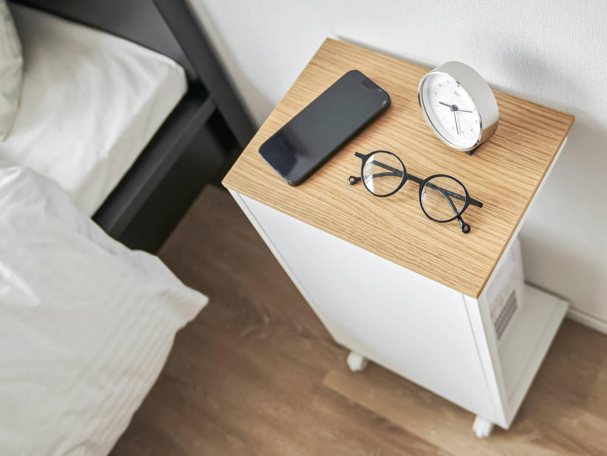 BEISTELLTISCH Tower weiß 31/55/22 cm - Weiß, Metall (22/31/55cm) - Yamazaki