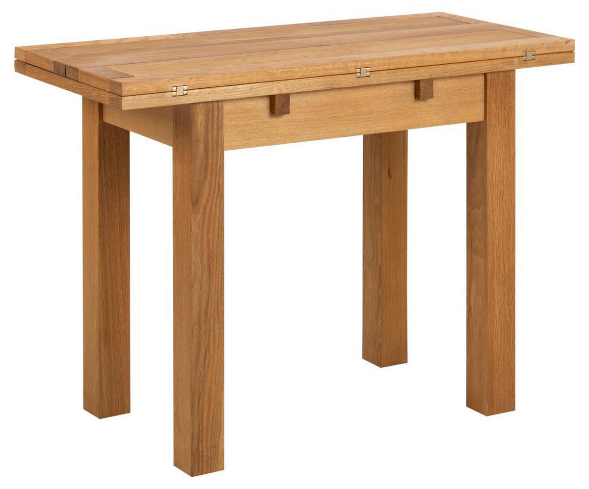 ESSTISCH Eichenfurnier - Eiche Wotan, Holzwerkstoff (90/100/75cm) - ebuy24
