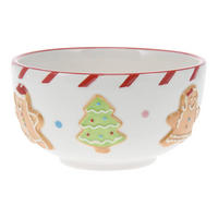 SCHALE Gingerbread 12 cm - Weiß, Keramik (12.5/7/12.5cm) - Home Styling Collection