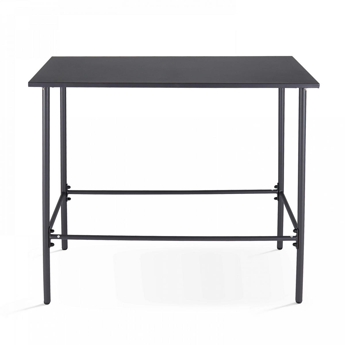 BARTISCH, Grau - Grau, Metall (120/60/105cm) - Oviala