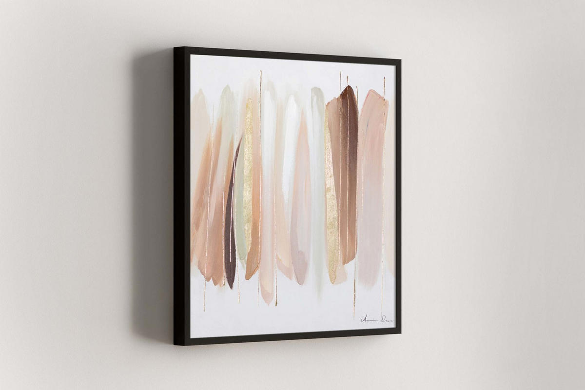 ÖLGEMÄLDE 60/60 cm - Pink/Beige, Holz/Textil (60/60cm) - KUNSTLOFT