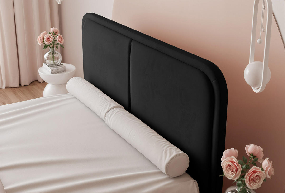 POLSTERBETT OLLEO 140x200 cm, Anthrazit - Anthrazit, Textil (140/200cm) - Fedve