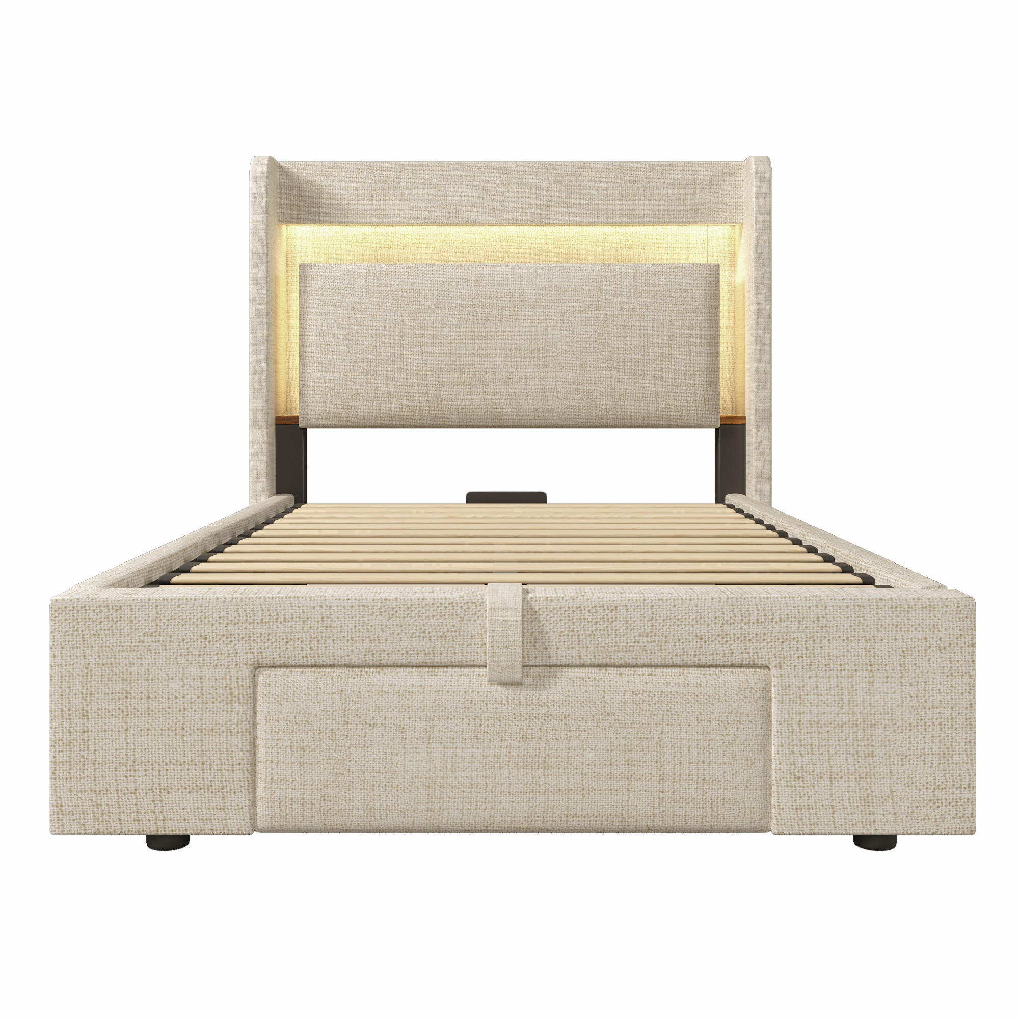 XXXLutz Polsterbett Beige