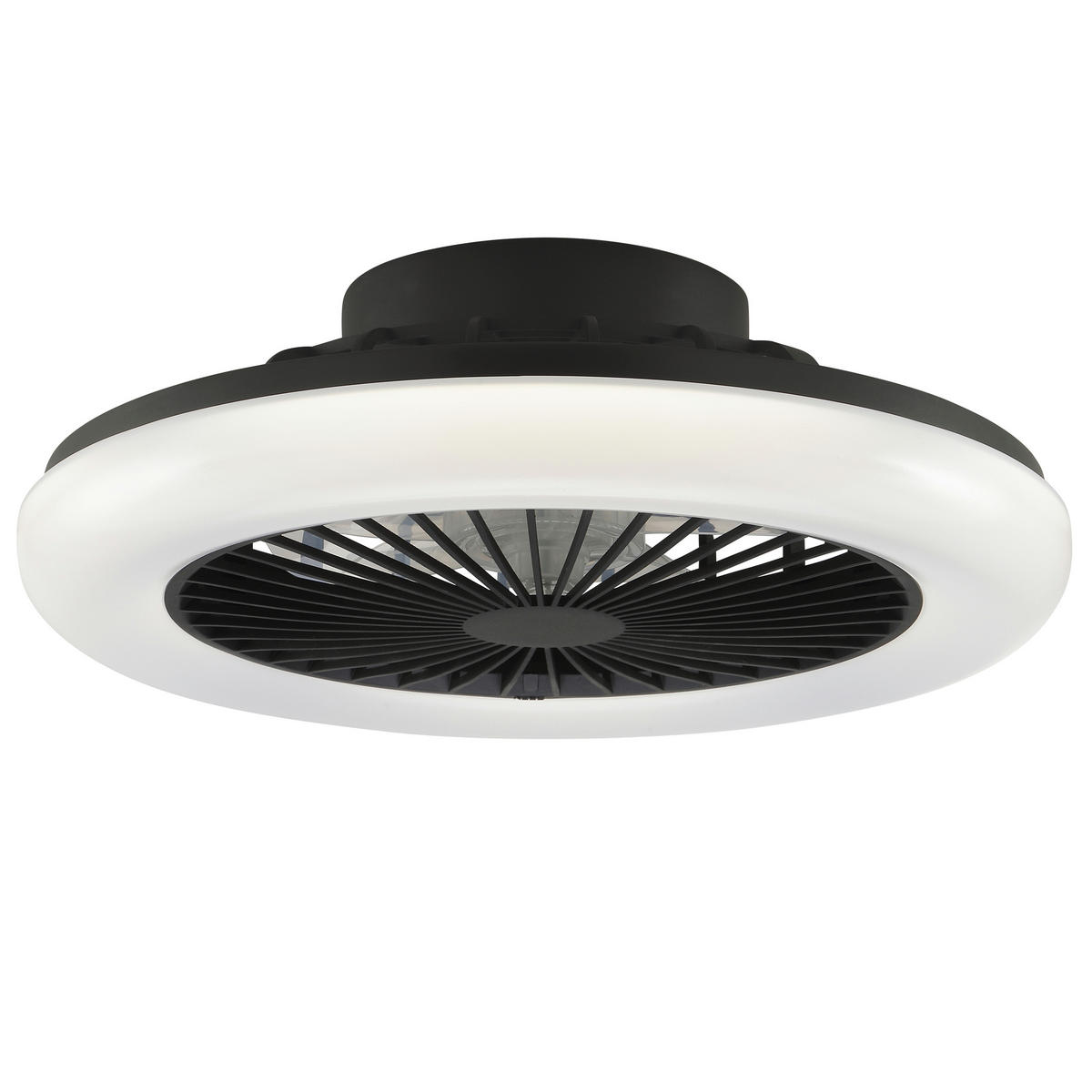 LED DECKENLEUCHTE Montero Schwarz 42/42/13,7 cm - Schwarz, Metall (42/42/13.7cm) - Brilliant