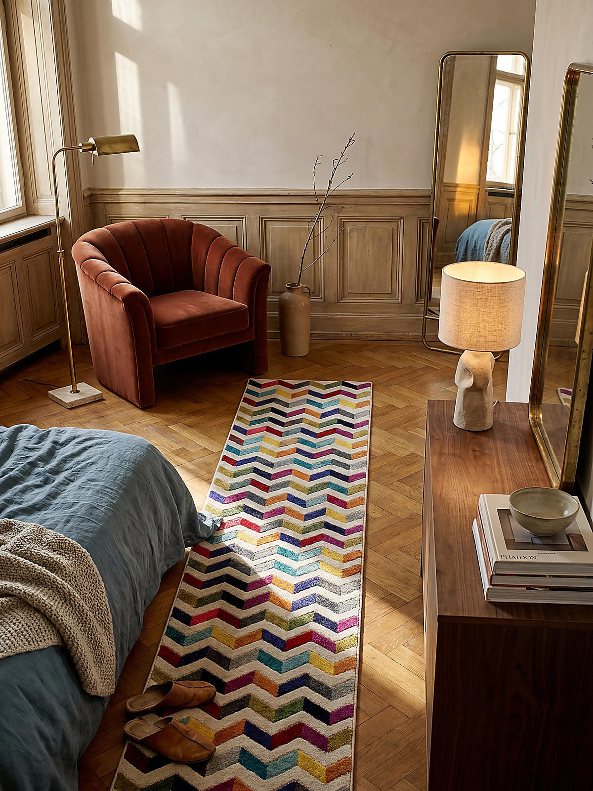 TEPPICH MEON, geometrisch, Bunt, 66 x 230 cm - Multicolor, Textil (230/66cm) - KADIMA DESIGN