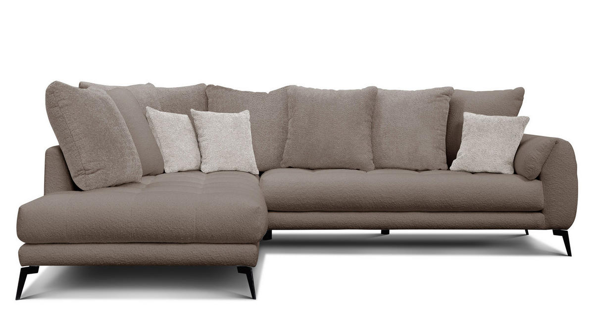 ECKSOFA CALME 5-Sitzer, creme - Creme, Holz/Textil (294/229cm) - Courtois Laville