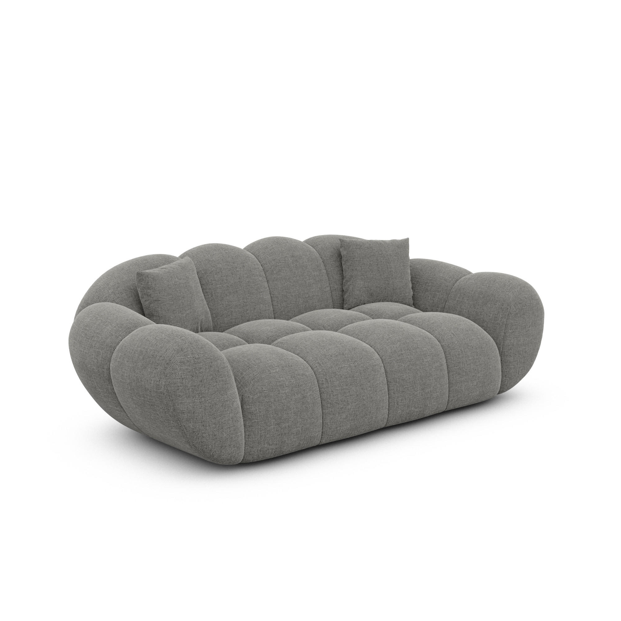 Varoyal 2-Sitzer-Sofa Grau 200x70x93 cm