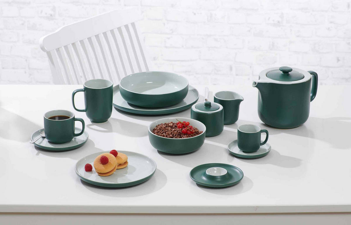 TEEZUBEHÖR SET Jasper Grün - Grün, Keramik (0.001L) - Ritzenhoff Breker