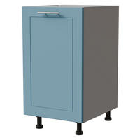 UNTERSCHRANK Bari D1D/45 Grau / RAL 5024 pastellblau 45 / 50 / 82cm - Blau/Grau, Holz/Holzwerkstoff (45/82/50cm) - Feldmann-Wohnen