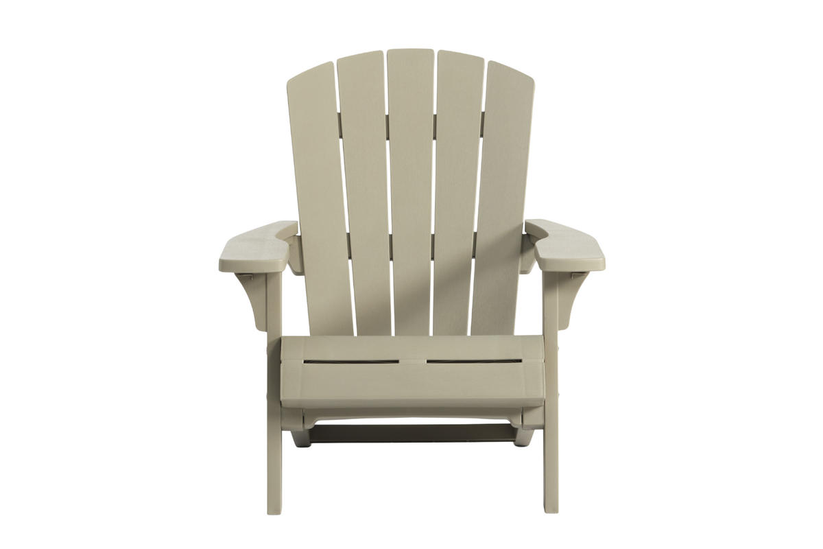 GARTENSTUHL Adirondack Troy - Silberfarben, Kunststoff (80/96.5/85cm) - Keter