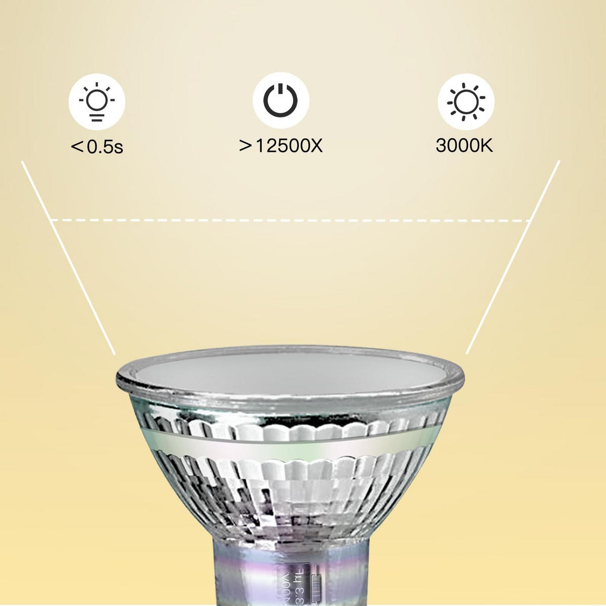 LED-LEUCHTMITTEL Ansbach II 5.8/5/5cm(10er-set) - Transparent, Glas (5/5cm) - Nettlife