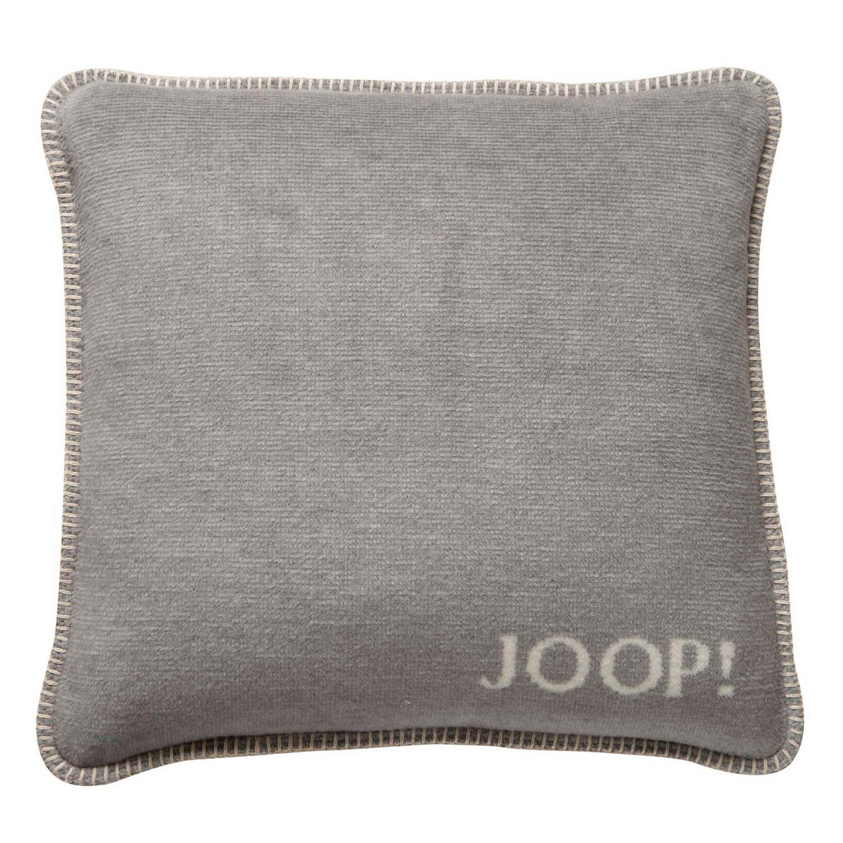 KISSENHÜLLEN MELANGE-DOUBLEFACE SILBER-NATUR - Grau, Textil (50/50cm) - Joop!
