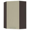 KÜCHENHÄNGESCHRANK Kvantum W4/10/60 Vanille Matt / Lava Matt 60 / 60 / 96cm - Dunkelgrau/Creme, Holz/Holzwerkstoff (60/96/60cm) - Feldmann-Wohnen