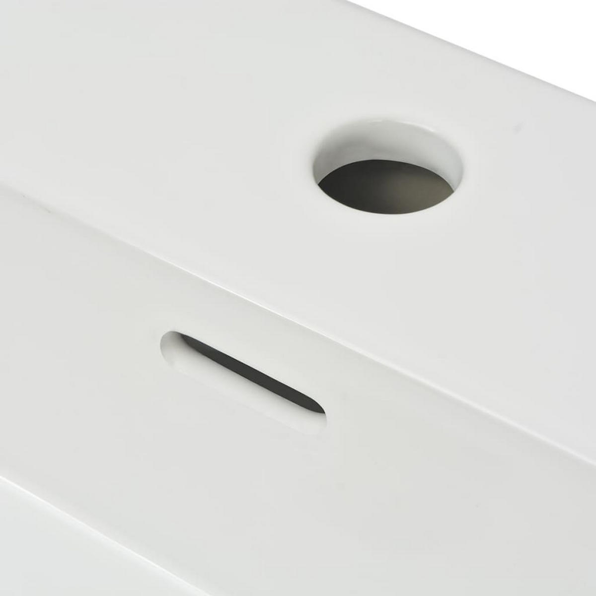 WASCHBECKEN Kutzer 51.5/38.5/15 cm - Weiß, Keramik (51.5/15/38.5cm) - Nettlife
