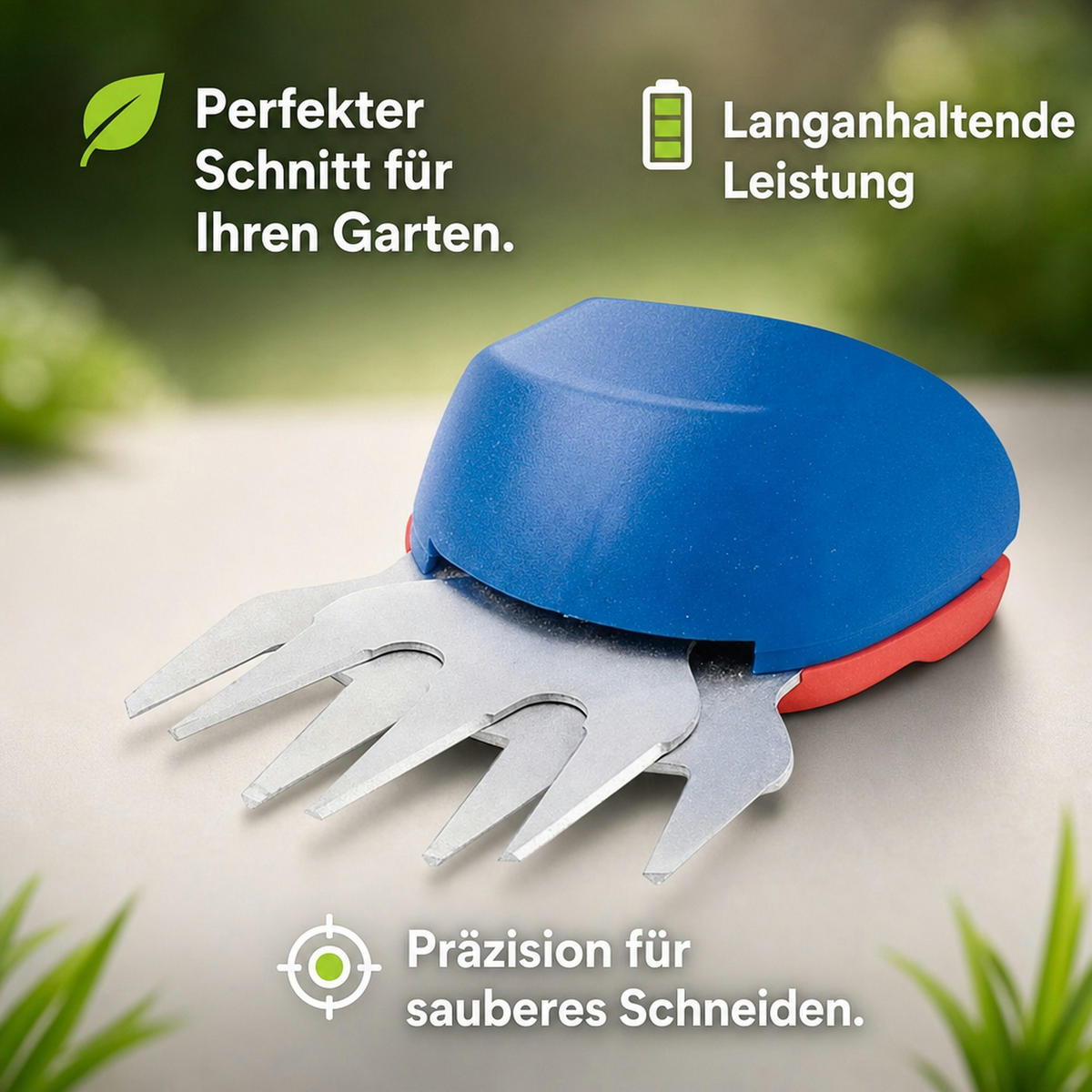ERSATZ-GRASMESSER zu 949789 2 in 1 LI-ION Gras- und Heckenschere - Silberfarben, Metall (1/1/1.6cm) - Westfalia