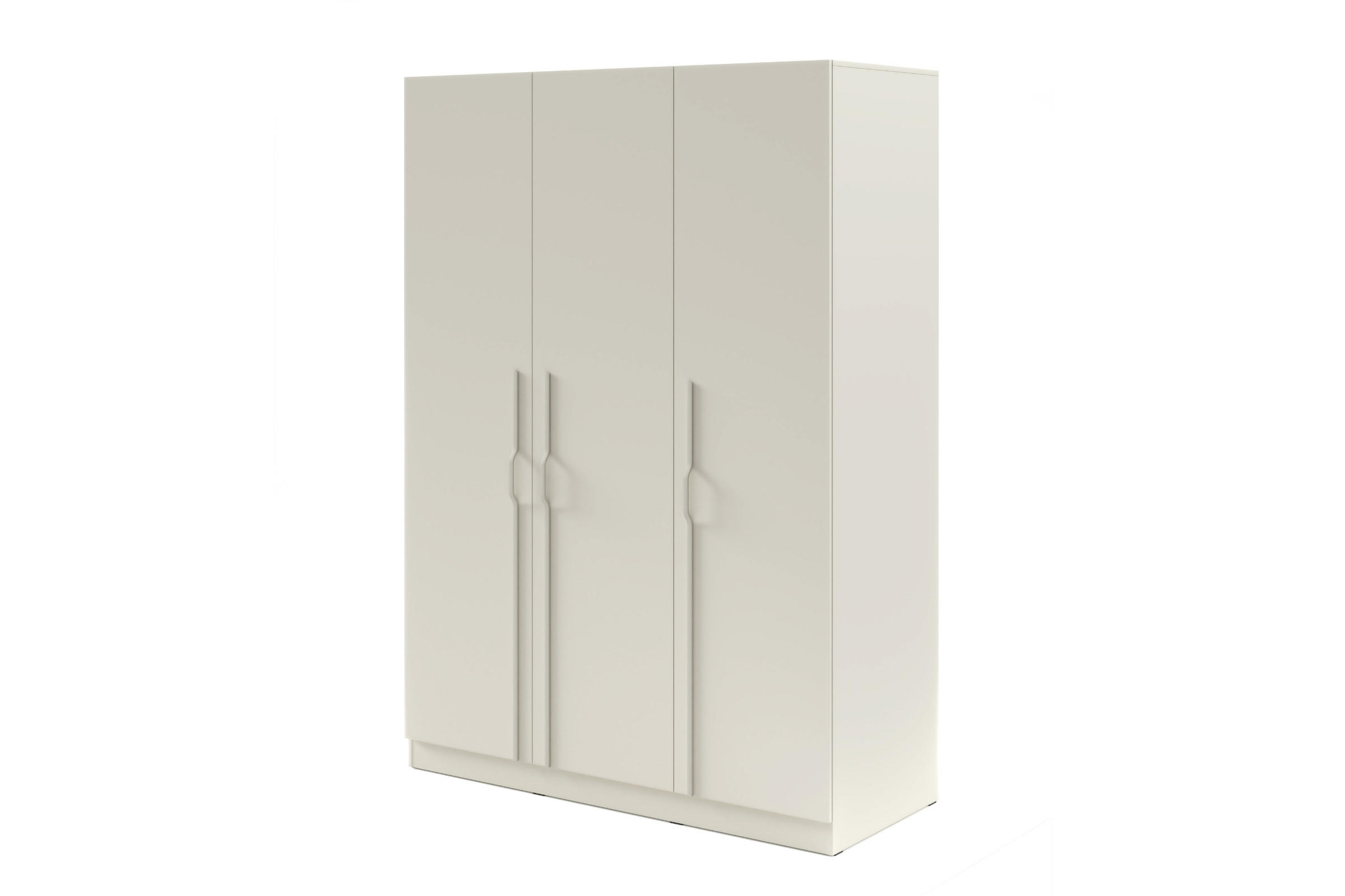 DREHTÜRENSCHRANK BRISSO BR2 150/210/60,5 cm in Kaschmir mit Metallgriffen - Kaschmir, Holzwerkstoff/Metall (150/210/61cm) - Deine Möbel 24