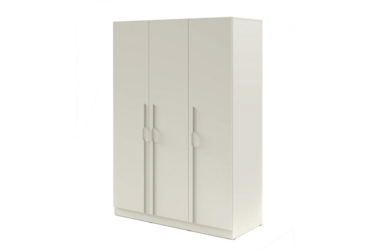 DREHTÜRENSCHRANK BRISSO BR2 150/210/60,5 cm in Kaschmir mit Metallgriffen - Kaschmir, Holzwerkstoff/Metall (150/210/61cm) - Deine Möbel 24