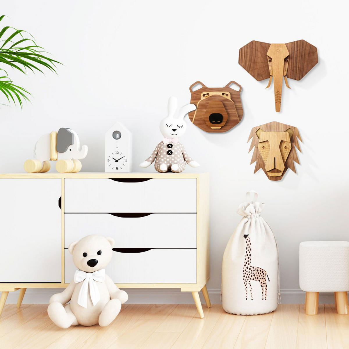 WANDDEKO MASKE 25/24 cm - Beige/Schwarz, Holzwerkstoff/Kunststoff (25/24/1cm) - KUNSTLOFT