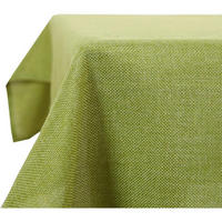 TISCHDECKE Leinenoptik Grün 200 x 137 cm - Olivgrün, Textil (200/137/1cm)