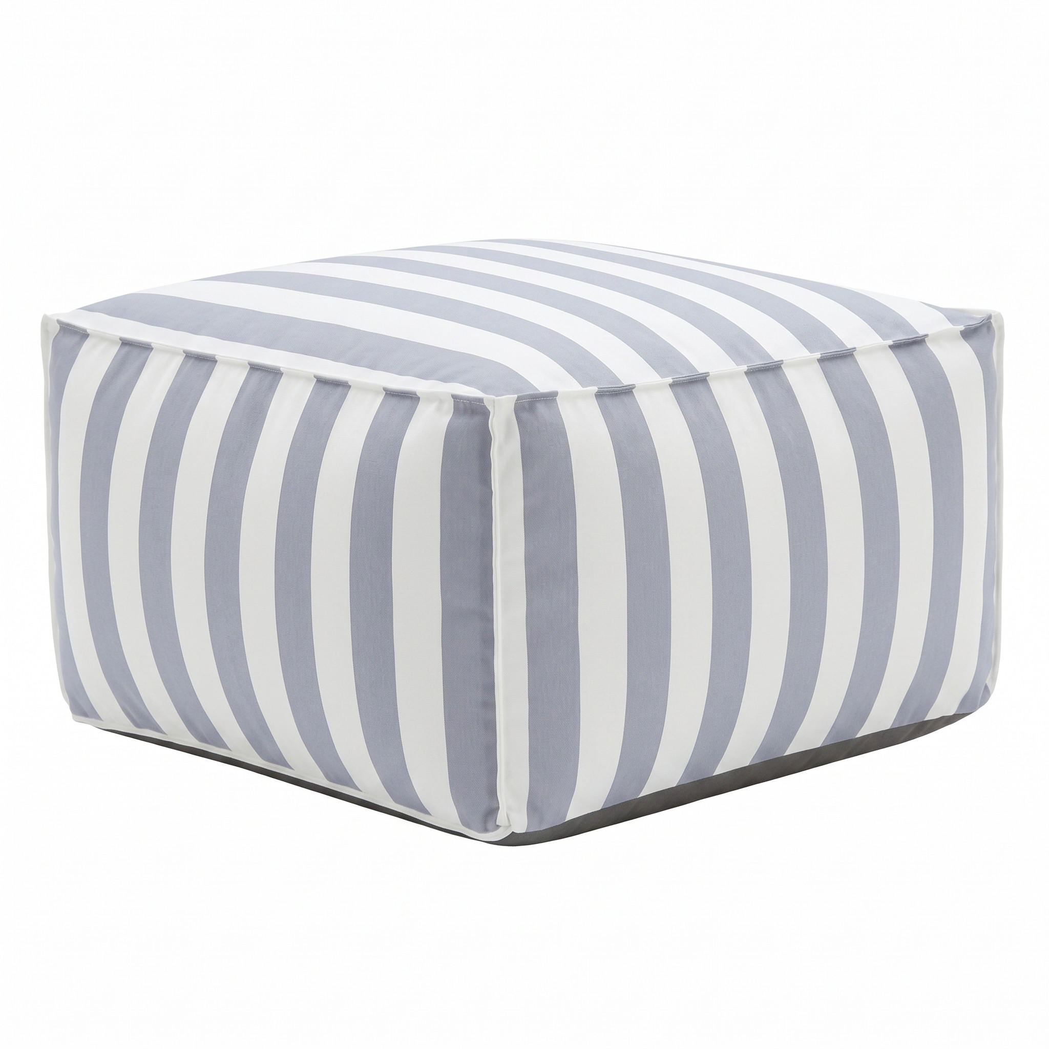 OUTDOOR Pouf Sitzsack SOFT für Garten & Terrasse, Grau - Grau, Textil (70/40/70cm) - Muffo