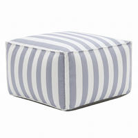 OUTDOOR Pouf Sitzsack SOFT für Garten & Terrasse, Grau - Grau, Textil (70/40/70cm) - Muffo
