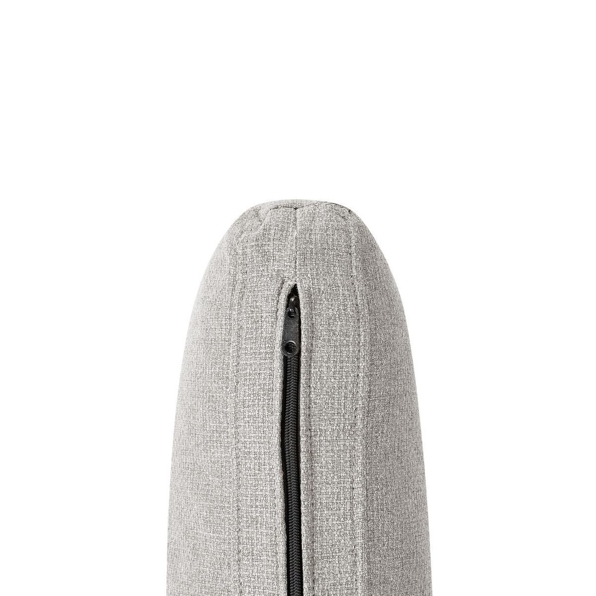 ČALOUNĚNÉ LEHÁTKO CHAISE LONGUE Látka Světle šedé Archiane - šedá/černá, textil (170/60/85cm) - Beliani