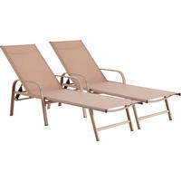 SONNENLIEGE farniente Braun - Braun, Metall (59/45/193cm) - Habitat Garten