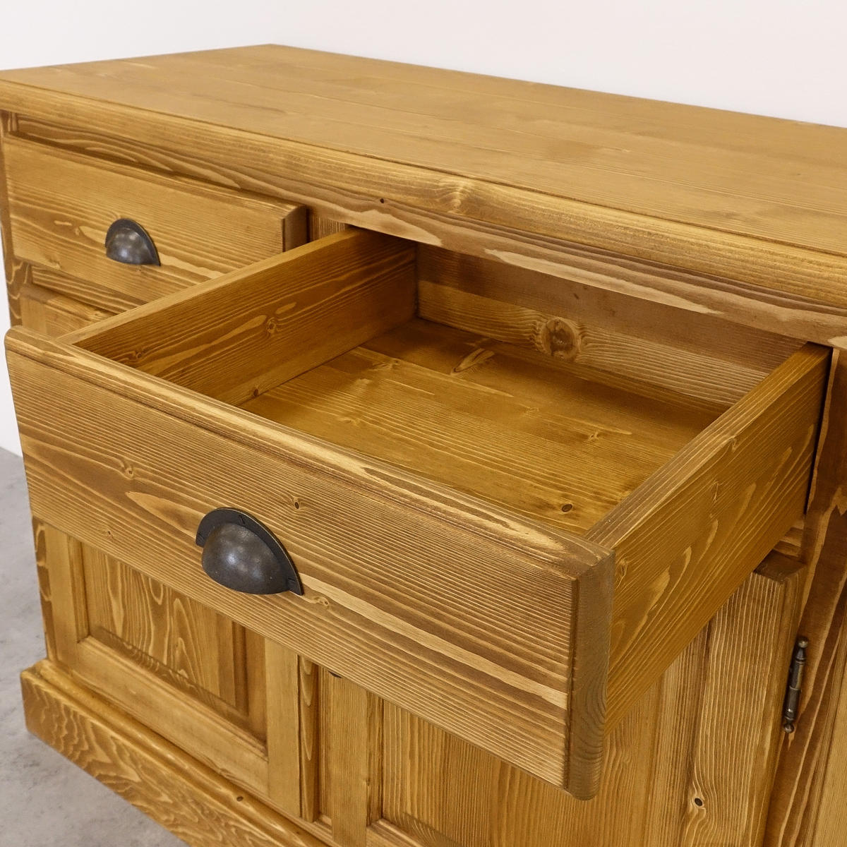 KOMMODE aus Massivholz CHARLOTTE 3 - Hellbraun, Holz (160/91/48cm) - Seart