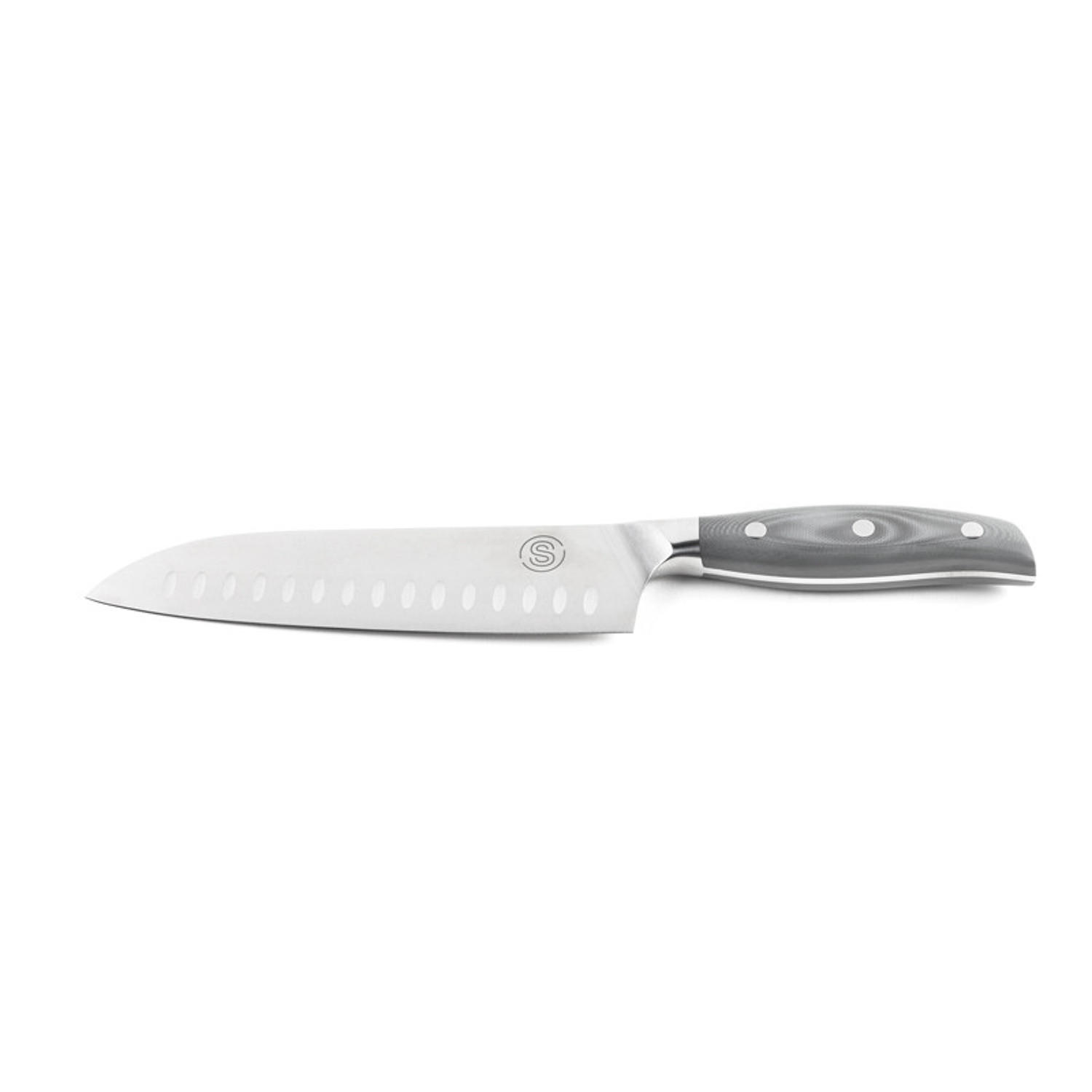 MESSER Santoku 18/5/3,3 cm - Schwarz, Metall (38.5cm) - Somagic