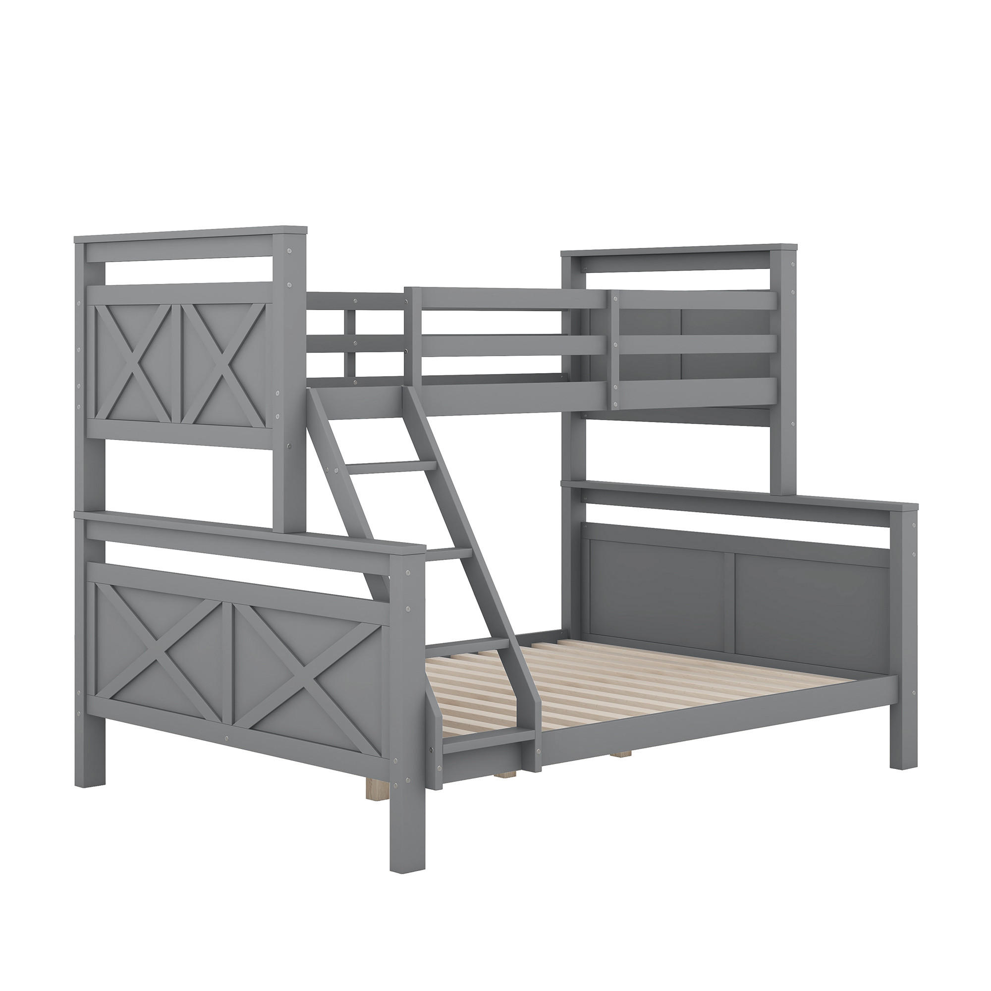 ComfortXL Etagenbett Grau 90x200 cm