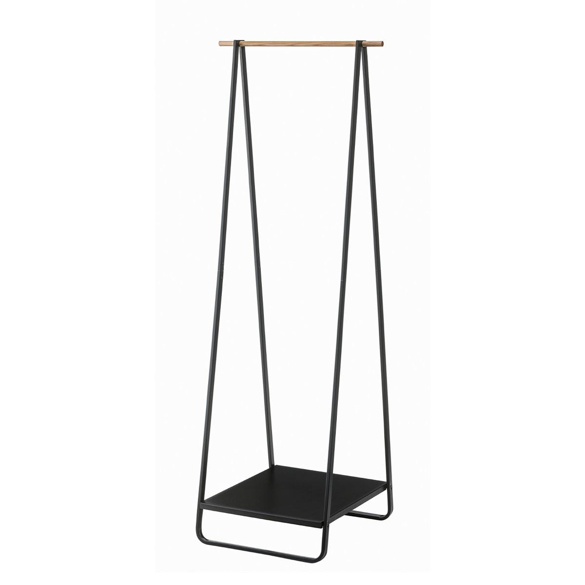 KLÄDSTÄLL i metall och trä - H140 cm Svart 140/47/52 cm