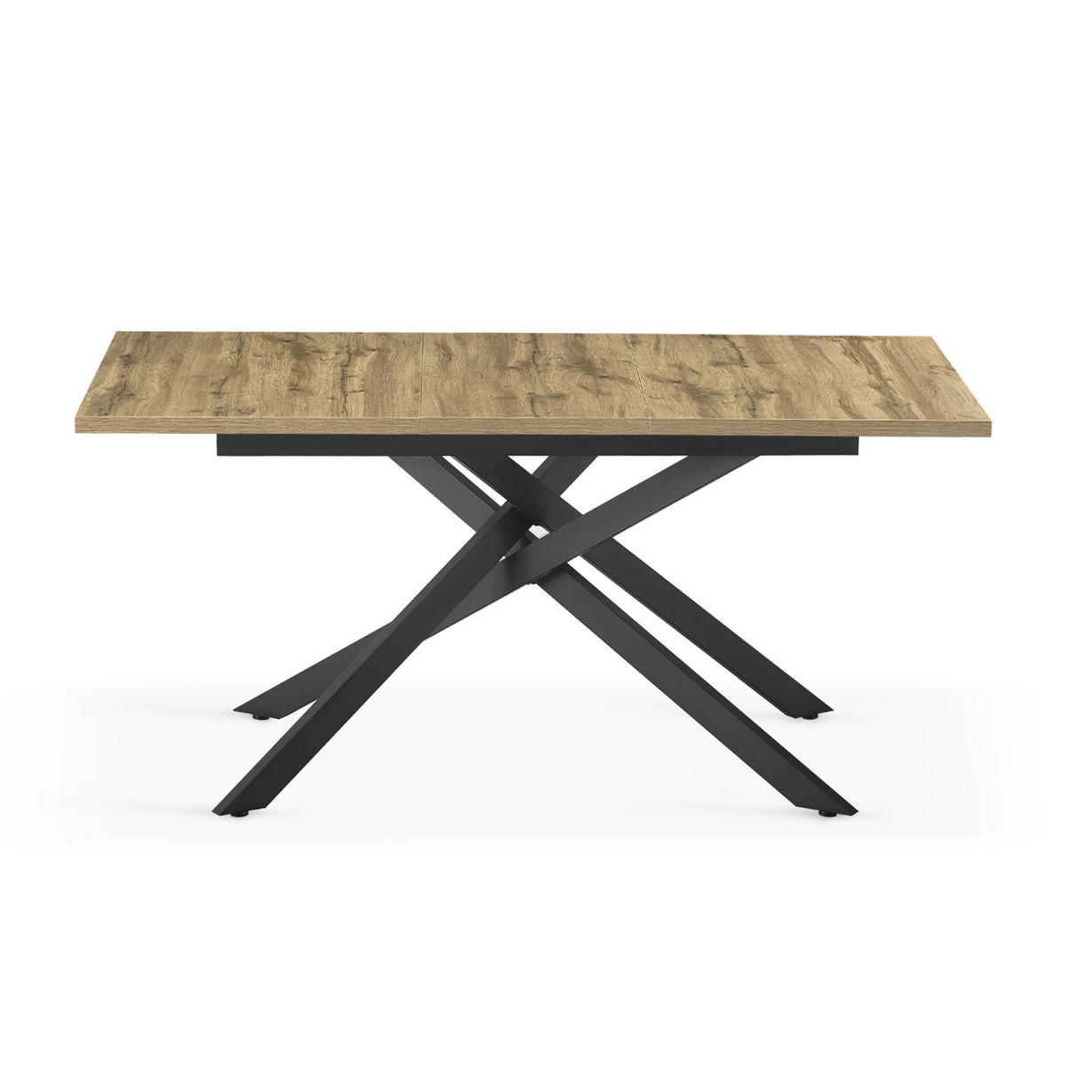 ESSTISCH LARS 120-160/80/76 cm Eiche - Eichefarben, Holz (80/120/77cm) - B&D Home