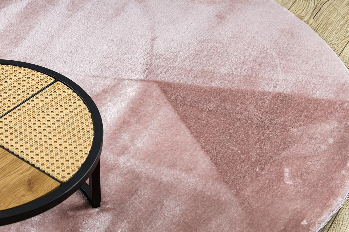 TEPPICH Visco 200 cm - Pink, Textil (200/200cm) - rugsX