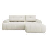 ECKSOFA Fiorano, Seite: Rechts - Schwarz/Naturfarben, Holz/Kunststoff (265/177cm) - MIRJAN24