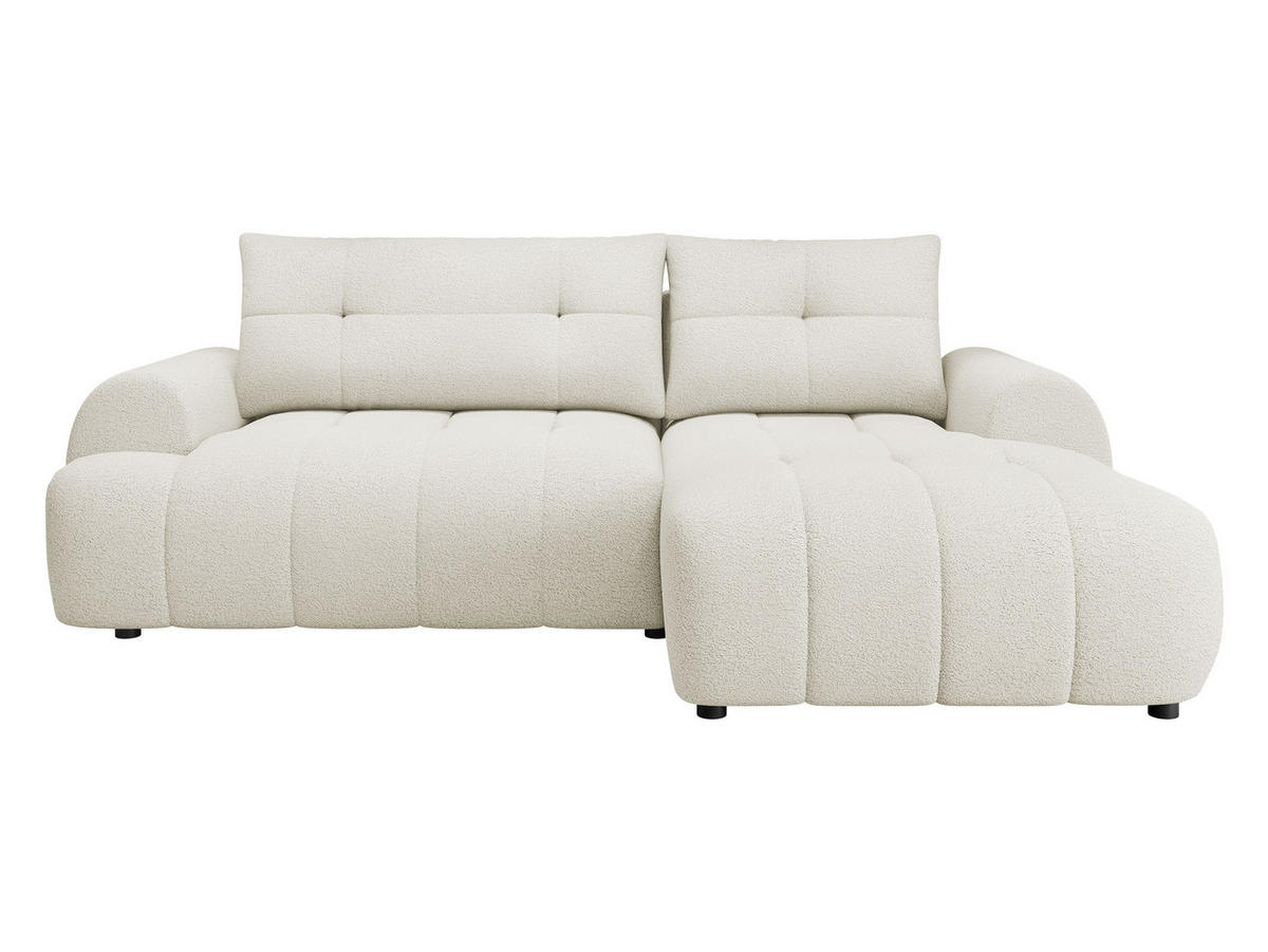 ECKSOFA Fiorano, Seite: Rechts - Schwarz/Naturfarben, Holz/Kunststoff (265/177cm) - MIRJAN24