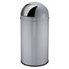 MÜLLEIMER Mit Pushdeckel & Inneneimer Aus Metall 40 Liter 74 x 34 x 34 cm Grau - Grau, Metall (34/74/34cm) - PROREGAL