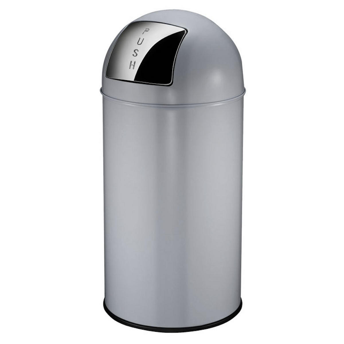 MÜLLEIMER Mit Pushdeckel & Inneneimer Aus Metall 40 Liter 74 x 34 x 34 cm Grau - Grau, Metall (34/74/34cm) - PROREGAL
